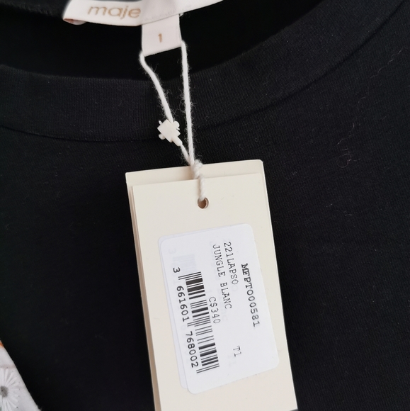 ❌SOLD❌ Maje Jungle Blanc Shirt - Picture 5 of 9